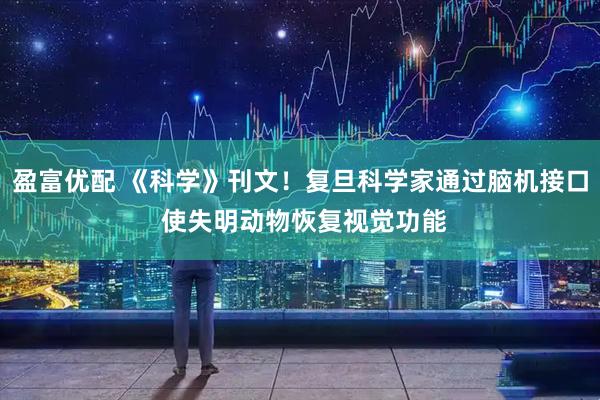 盈富优配 《科学》刊文！复旦科学家通过脑机接口 使失明动物恢复视觉功能