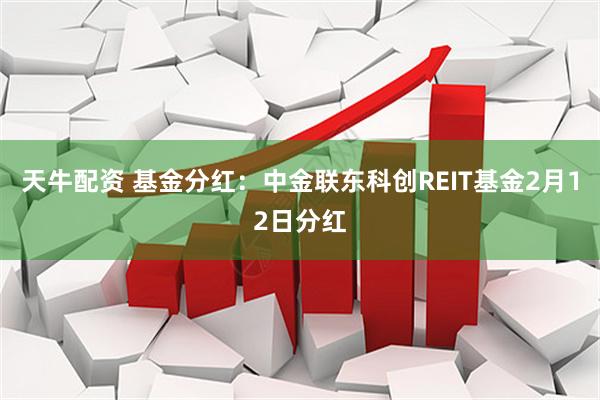 天牛配资 基金分红：中金联东科创REIT基金2月12日分红